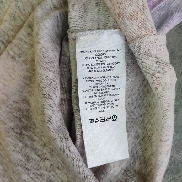 Pilcro Anthropologie Linen Swing Tee Lilac Desert Womens Small Oversized Boho - Picture 7 of 12